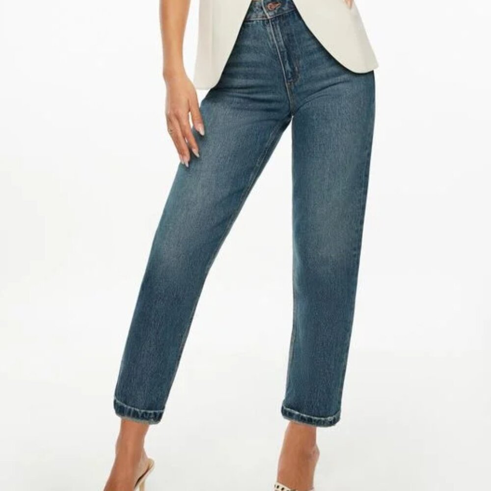 Dynamite Claudia High Rise Mom Jeans in Indigo Dark